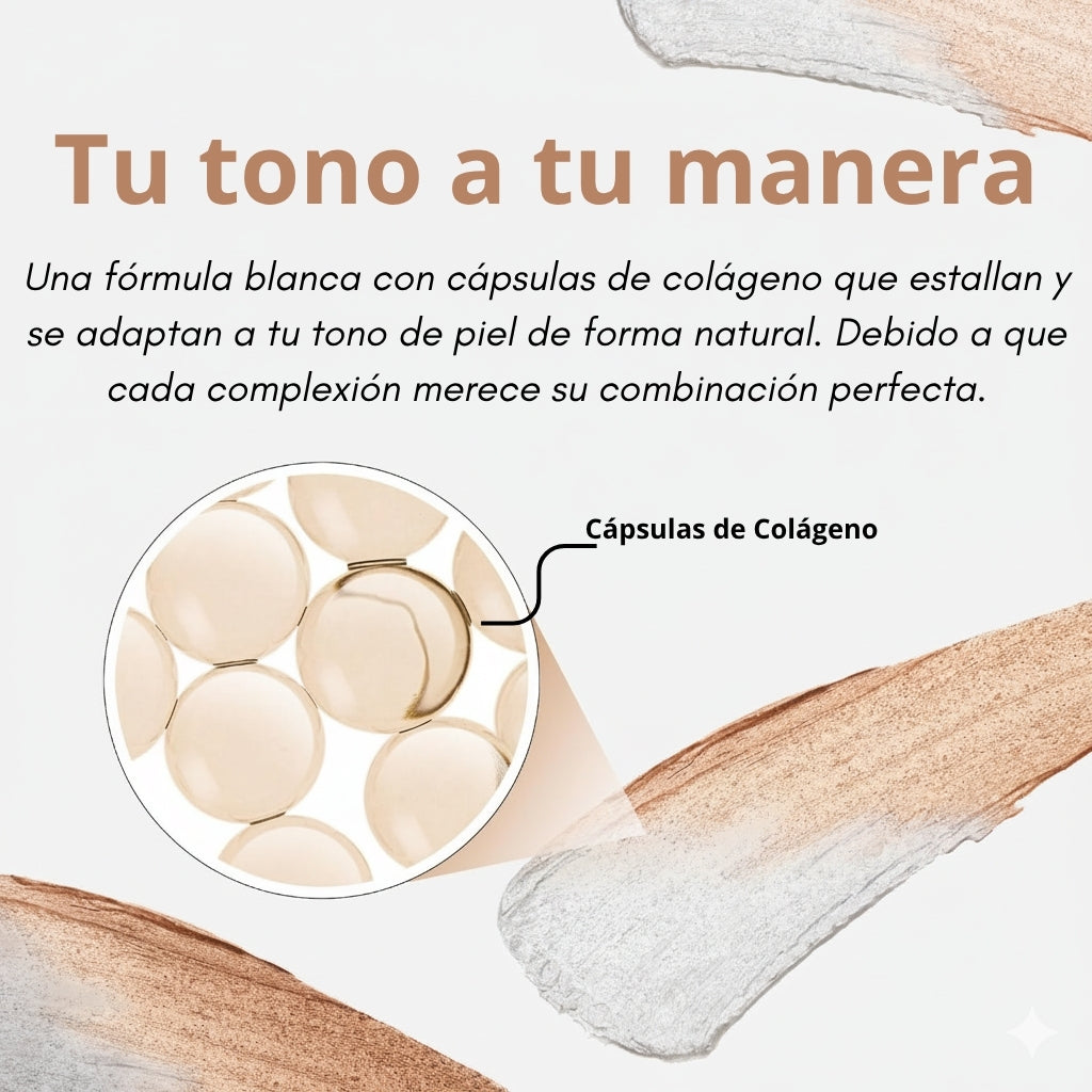 ELROEL Base de maquillaje coreana en barra que cambia de color segun tu tono de piel