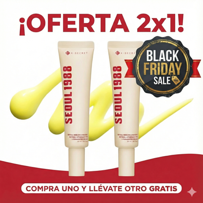 SEOUL 1988 Crema contorno de ojos antienvejecimiento y despigmentante 2x1