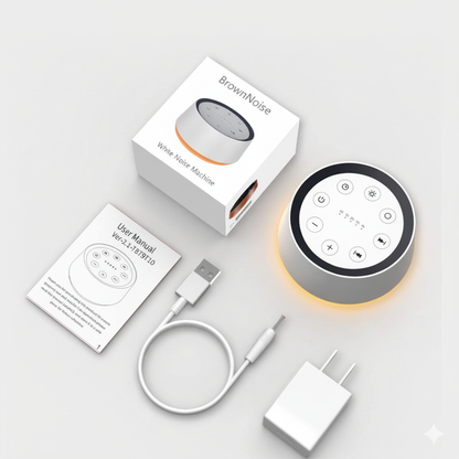 Máquina 30 sonidos relajantes para adultos y bebés, luz nocturna, sonidos enfoque